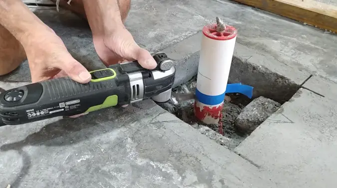 How to Move a Shower Drain in Concrete