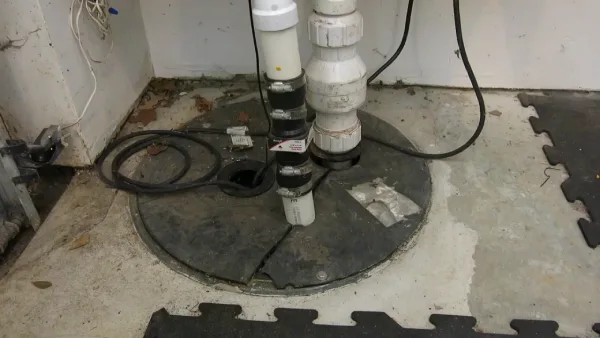Is there a risk associated with a sump pump that keeps running