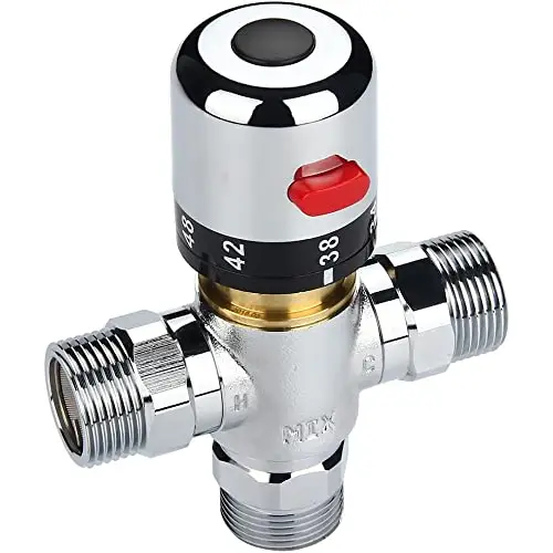 TargetEvo 3-Way Thermostatic Mixing Valve With 34 Male Connection