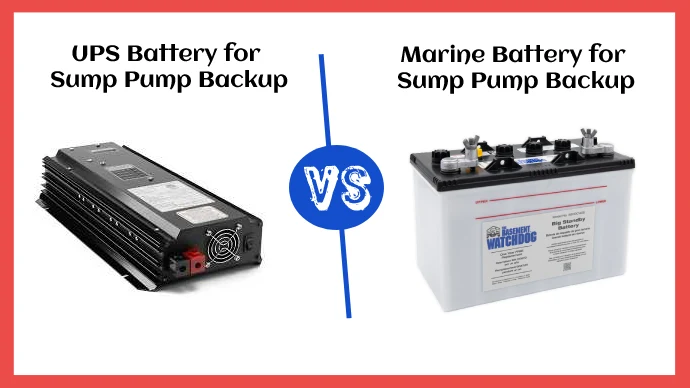 UPS VS Marine Battery for Sump Pump Backup