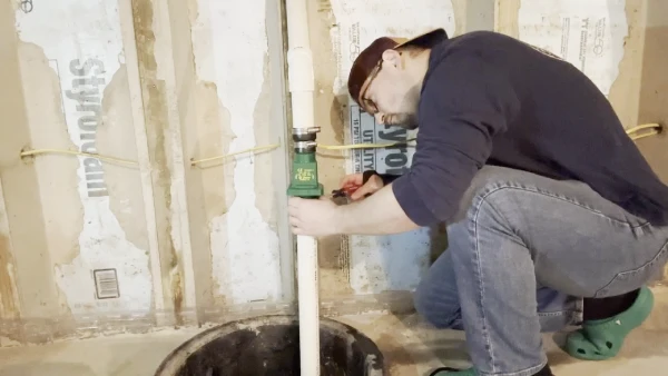 Does it matter where you put the sump pump check valve