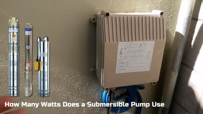 how many watts does a submersible pump use