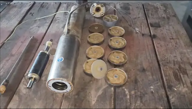 how to disassemble submersible pump