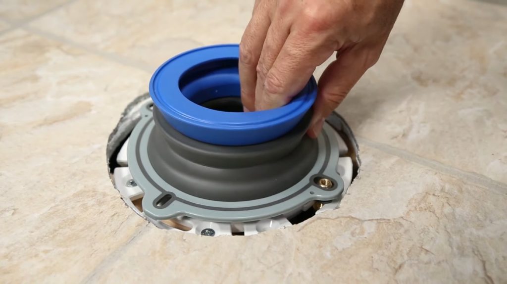 how to install toilet bowl gasket