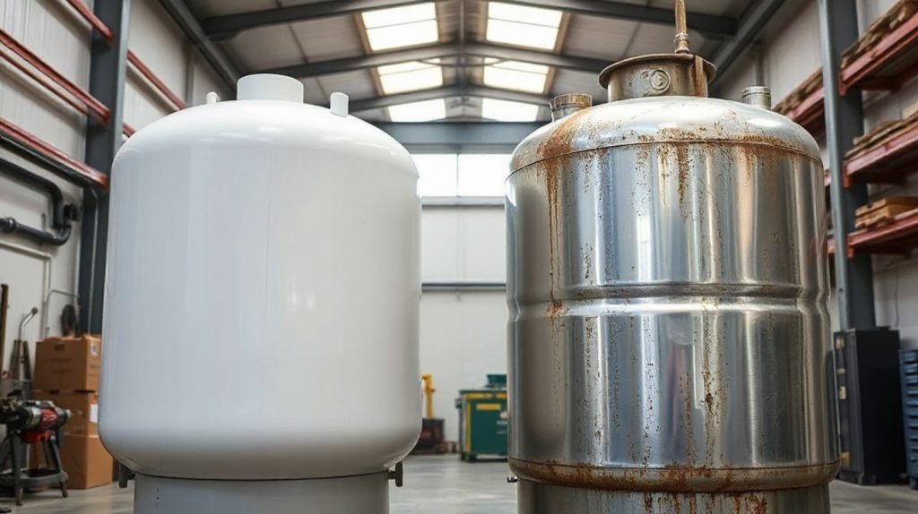 are fiberglass pressure tanks better than steel