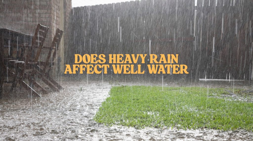 does heavy rain affect well water