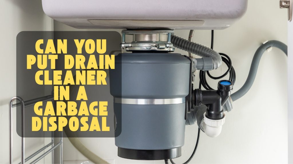 can you put drain cleaner in a garbage disposal
