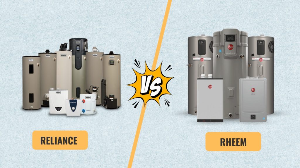 reliance vs rheem water heater