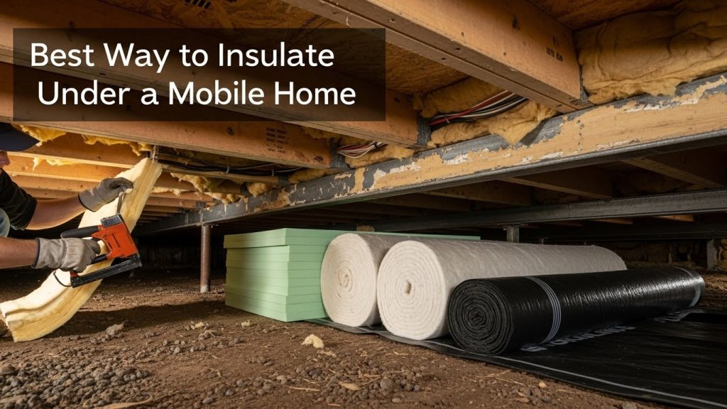 best way to insulate under a mobile home