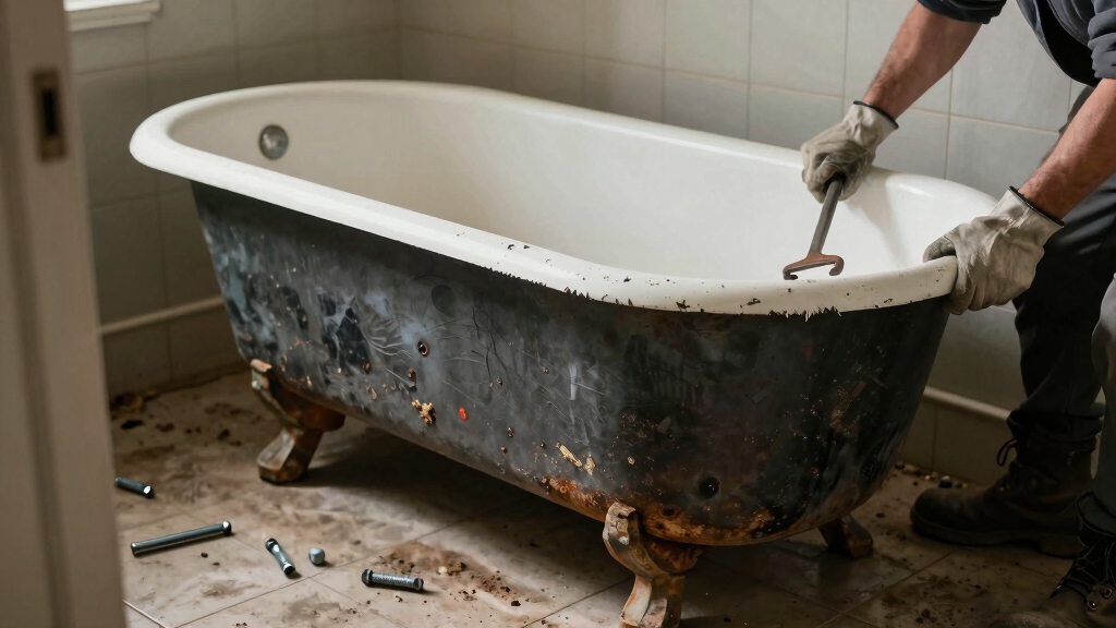 Best Way to Remove a Cast Iron Tub: Successfully Handled