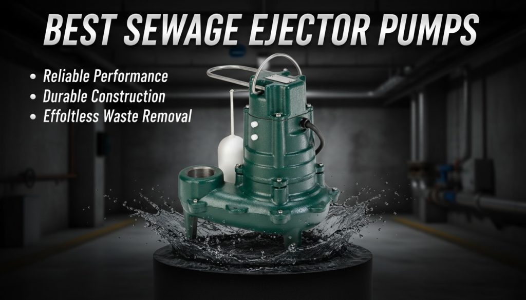 Best Sewage Ejector Pumps for Reliable Home Drainage