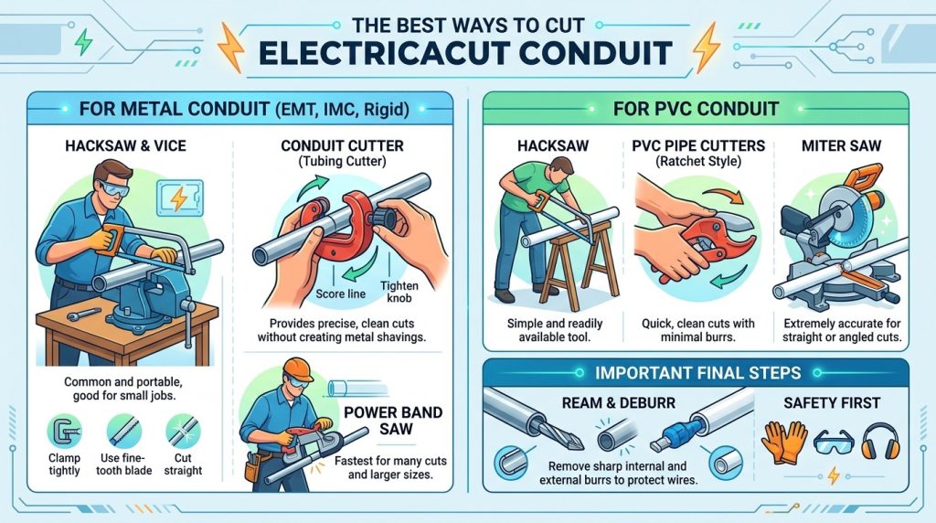 Best Way to Cut Conduit: Cut Smarter, Work Safer