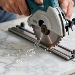 how to cut marble