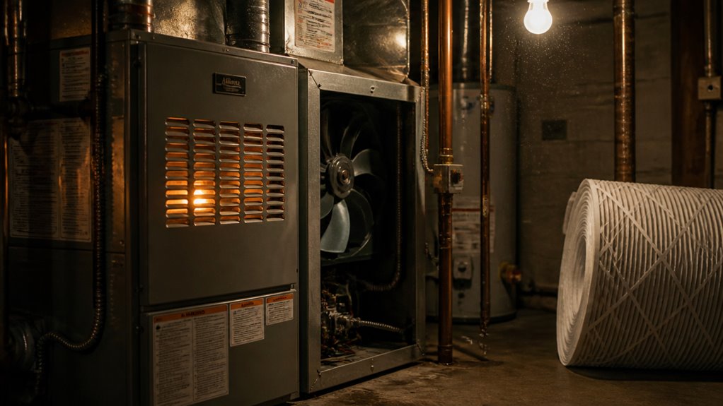 furnace running but silent airflow