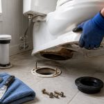 remove toilet cap drain
