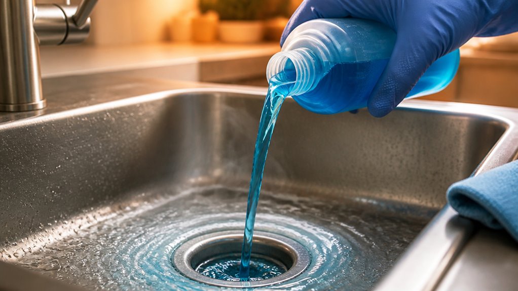 use drano sparingly safely